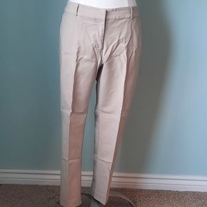 Alfred Sung beige cropped pants